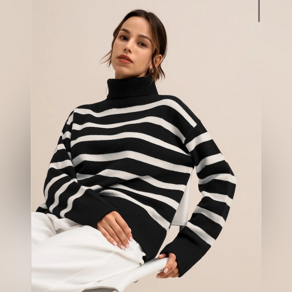 Lilysilk The Tarra Stripe Sweater in Small